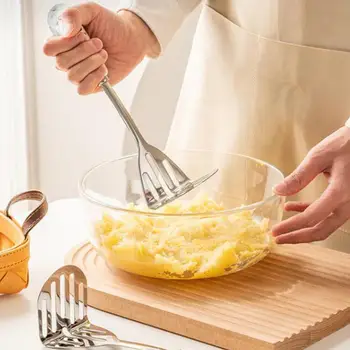 Ложка для мороженого с керамической ручкой Удобный захват Устройство для приготовления картофельных шариков из нержавеющей стали для десертов с картофельным пюре