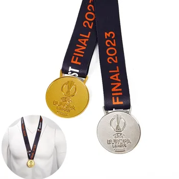 Медаль Лиги чемпионов Европы, Металлическая медаль, копии медалей, Золотая медаль, футбольные сувениры, коллекция фанатов