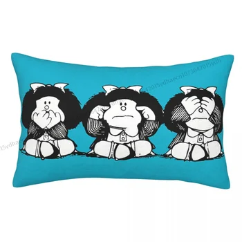 Наволочка Mafalda Чехлы для подушек с мультяшными комиксами Mafalda Домашний диван, кресло, декоративные чехлы для рюкзаков