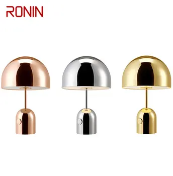 Настольная лампа RONIN Nordic Креативная настольная лампа в виде гриба, романтический светодиодный прикроватный светильник для спальни, декора гостиной