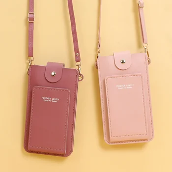 Новая мода, Pu, прозрачный чехол для телефона, женская сумка с ремешком, глянцевые сумки для мобильных телефонов, сумки через плечо для женщин