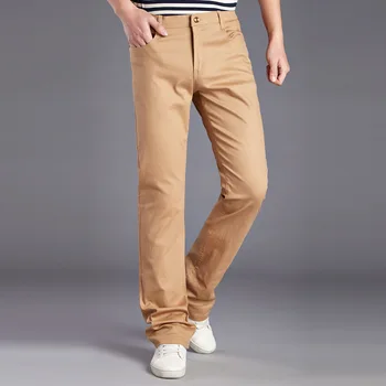 Новые летние винтажные Джинсы-клеш цвета хаки, облегающие классические джинсовые брюки-клеш для мужчин, мужские прямые повседневные рабочие брюки