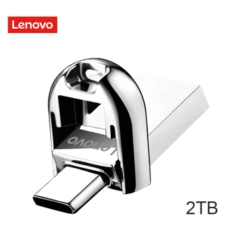 Оригинальный флэш-накопитель Lenovo USB3.2 2 ТБ 1 ТБ 512 ГБ 256 ГБ 128 ГБ Type-C 2 В 1 OTG PenDrive Мобильное хранилище USB-диск Карта памяти
