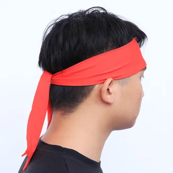Повязка на голову, спортивная повязка на голову, повязка на голову для бега, тренировок, тенниса, карате, легкой атлетики, пиратских костюмов (красный)