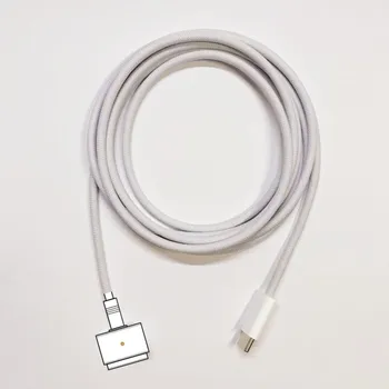 Разъем USB Type C к Магнитному Адаптеру 1 2 Плетеный Кабель для MacBook Air Pro A1389 A424 A1181 A1184 A1330 A1278 Адаптер Для Зарядки