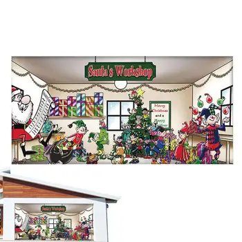 Рождественский фон для сцены Зимний гобеленовый фон для вечеринки реквизит Рождественские фотоукрашения для отеля школы дома