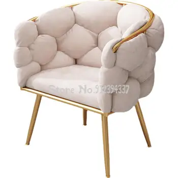 Роскошное кресло для переодевания Nordic light, кресло для макияжа с непринужденной спинкой, простой ресторанный стул для постмодернистской креативной дизайнерской кухни