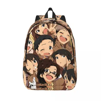 Рюкзак Attack On Titan с милыми персонажами, школьник из детского сада, аниме Shingeki no Kyojin, сумка для книг, детский рюкзак для мальчиков и девочек