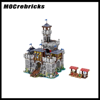 Серия Street View Architecture Средневековый Замок MOC-80329, строительный блок, коллекция моделей 