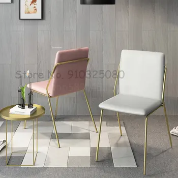 Скандинавские обеденные стулья Простая ресторанная мебель Домашний туалетный стул Креативный кабинет Компьютерный офис Креативный дизайнерский стул