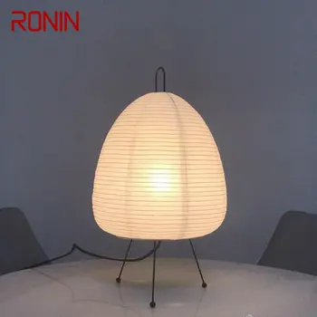 Современные настольные лампы RONIN, креативная светодиодная простая настольная лампа в японском стиле для декора дома, гостиной, спальни в семье