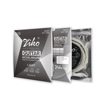 Струны для электрогитары ZIKO DN-010 Со стальным сердечником и никелевой обмоткой Гитарные струны для гитары Играют настоящий хэви-метал-рок Аксессуары для гитары