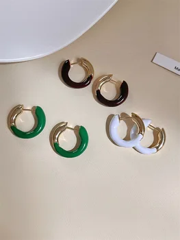 Темпераментные винтажные французские осенние серьги-кольца, новые роскошные серьги в стиле бохо для женщин, ювелирные изделия