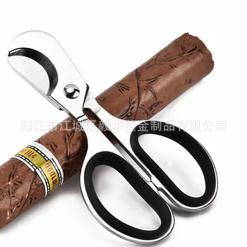 Тип ручки Машинки для стрижки сигар с двойным лезвием из нержавеющей стали Нож для сигар Металлические Ножницы для набора сигарет Ножницы для резки сигар Пилюль