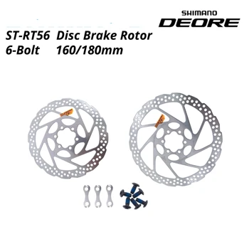 Тормозной диск SHIMANO DEORE SM RT56 с 6 Болтами Для Горных Велосипедов Диск M610 RT56 M6000 Тормозной диск 160 Мм 180 мм MTB