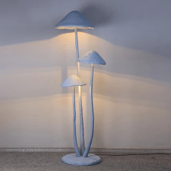 Торшер в виде гриба, Креативное Новое Абстрактное мягкое украшение для гостиной, украшение отдела продаж, Скульптурная лампа