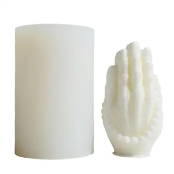 Форма для молитвенных рук, 3D Форма для свечей для молитвенных рук, форма для формования шоколада, мыла или гипса, безопасная для пищевых продуктов и шоколада