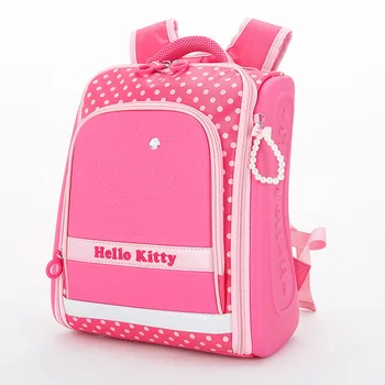 Школьный рюкзак Hello Kitty Sanrio для девочек начальной школы 1-3 класса с защитой позвоночника, декомпрессионный рюкзак