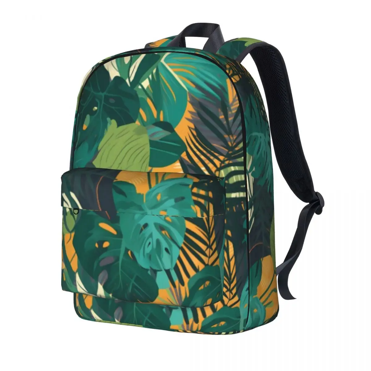 Абстрактный рюкзак с тропическими листьями, уличные рюкзаки с пальмовым принтом, женские Мягкие школьные сумки на заказ, Модный рюкзак
